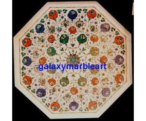  Marble inlay taj mahal work table top 26" WP-2655